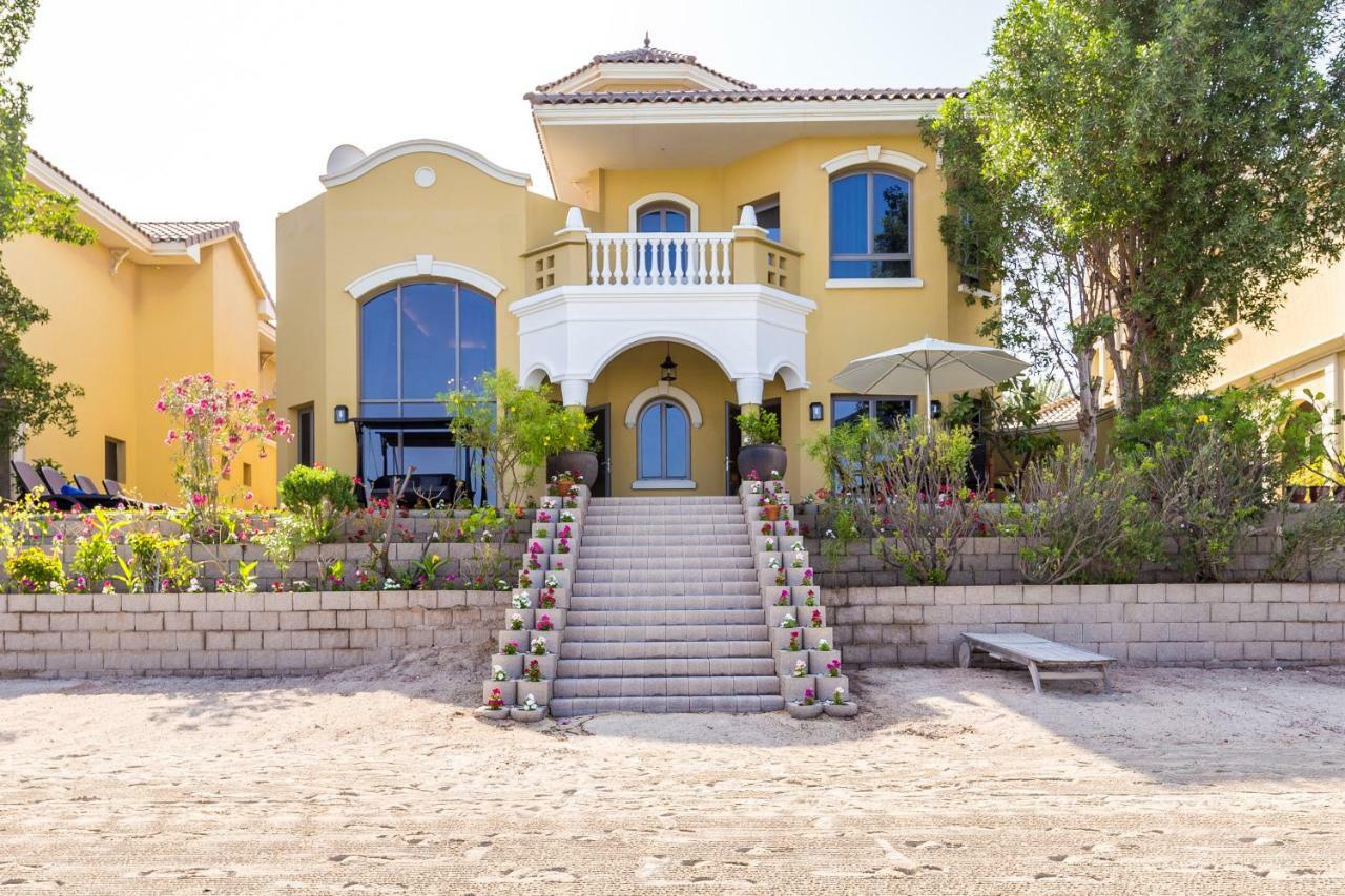 דובאי Chic 4Br Villa With Assistant Room And Private Pool On Palm Jumeirah By Deluxe Holiday Homes מראה חיצוני תמונה